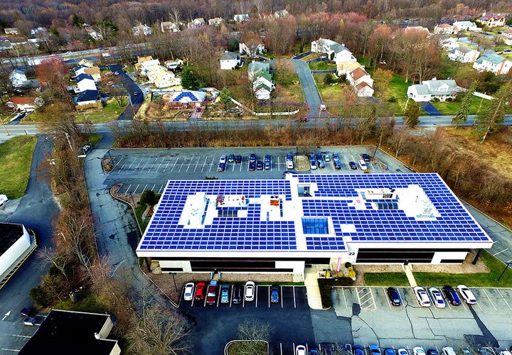 Commercial rooftop solar installation in New Jersey