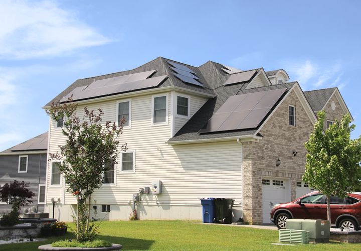 Solar-powered home in New Jersey